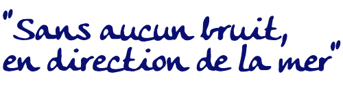sans aucunbruit,en direction de la mer